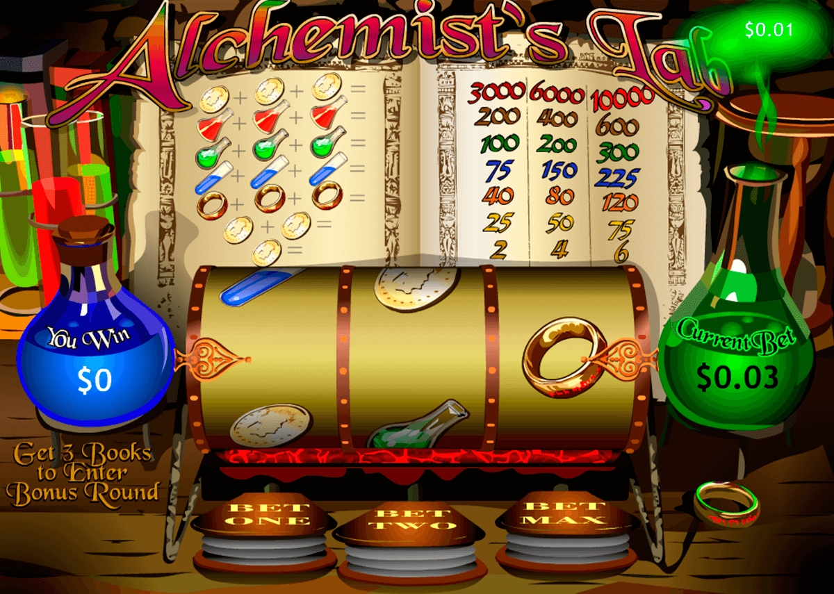 alchemists lab playtech slot machine