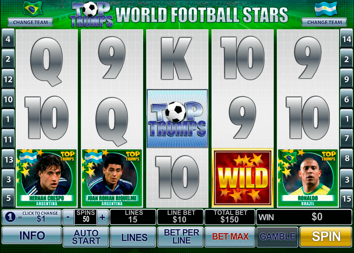 football stars playtech slot machine
