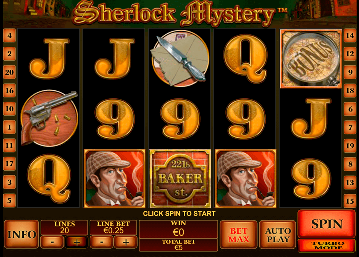 Play Sherlocks Reel Mystery Slot Machine Free With No Download