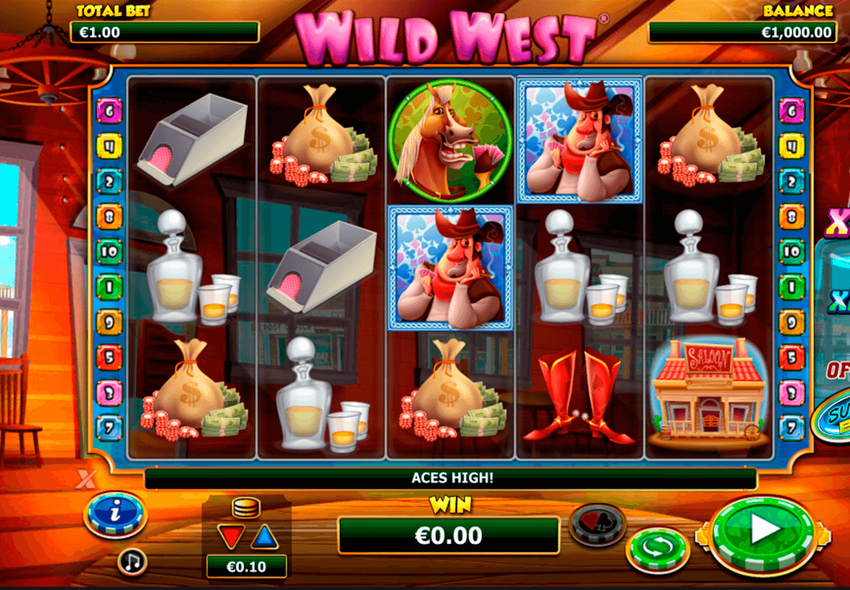 wild west netgen gaming slot machine