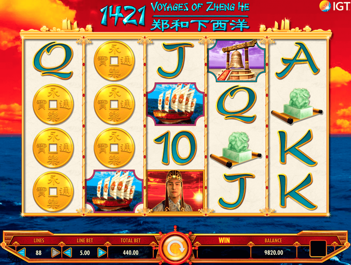 voyages of zheng he igt slot machine