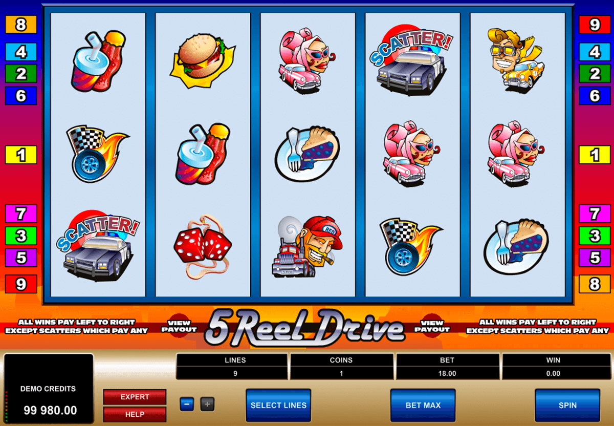 reel drive microgaming slot machine