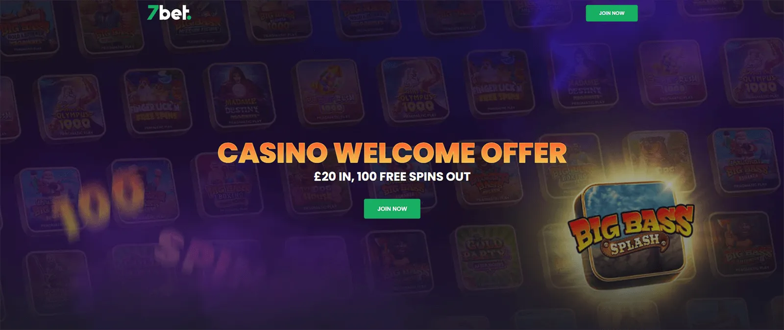 7bet Casino Welcome Offer in UK