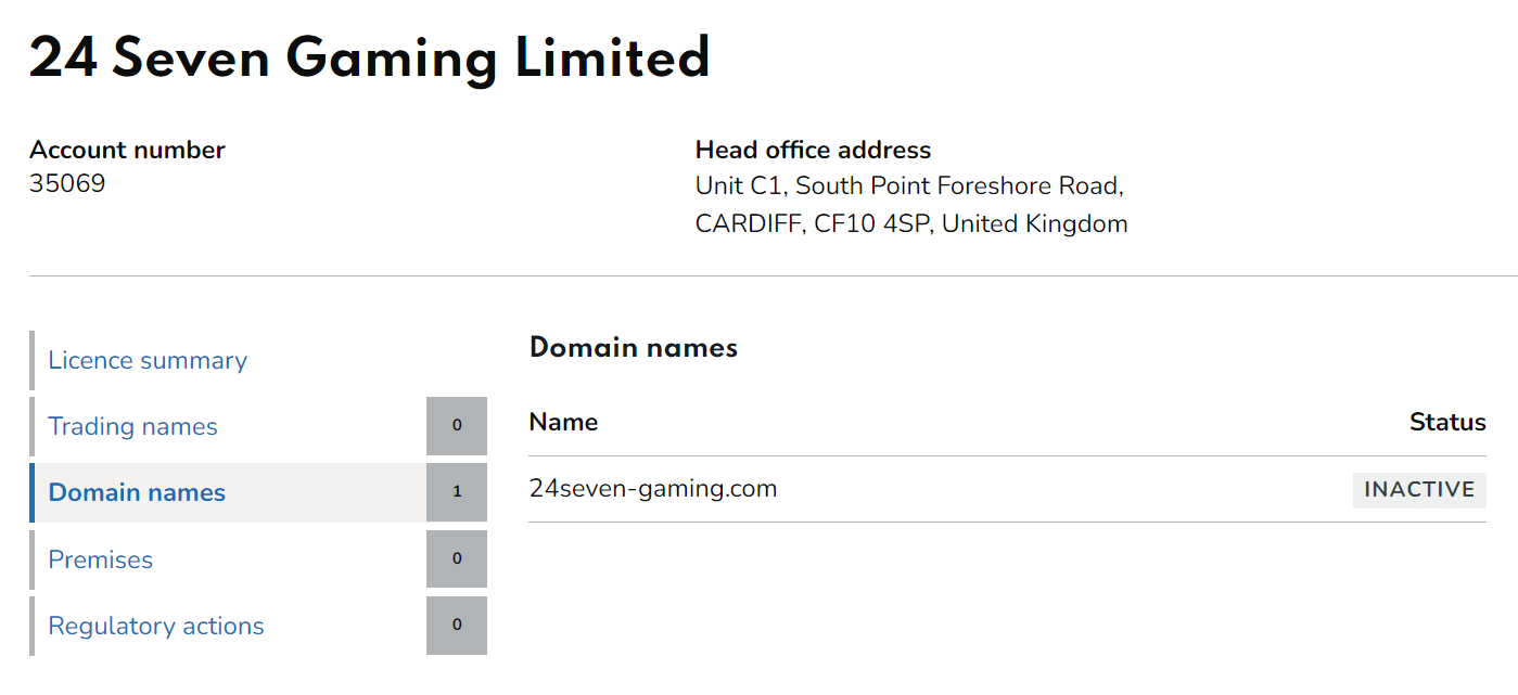 Check for additional information about the license
