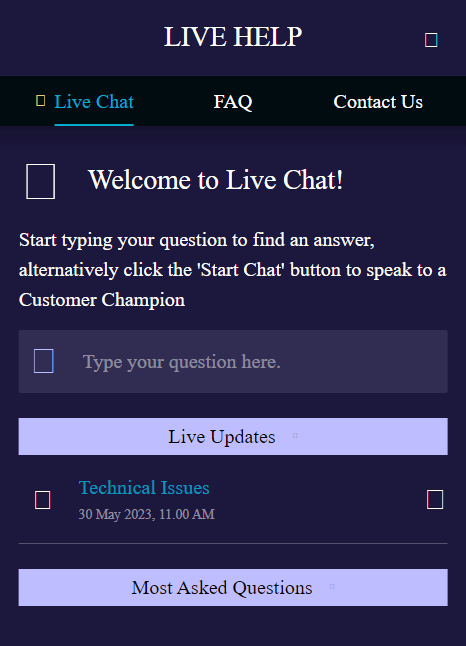 Check the customer support and responsible gambling tools