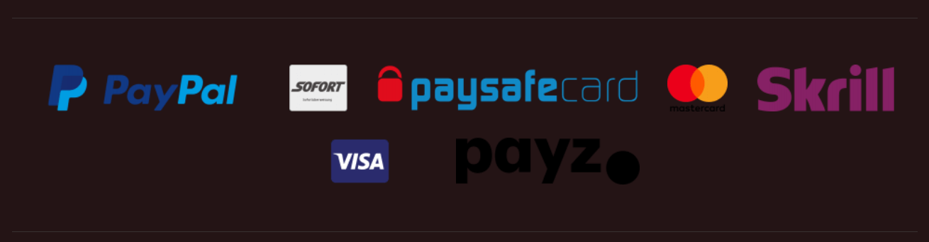 Check the payment methods available