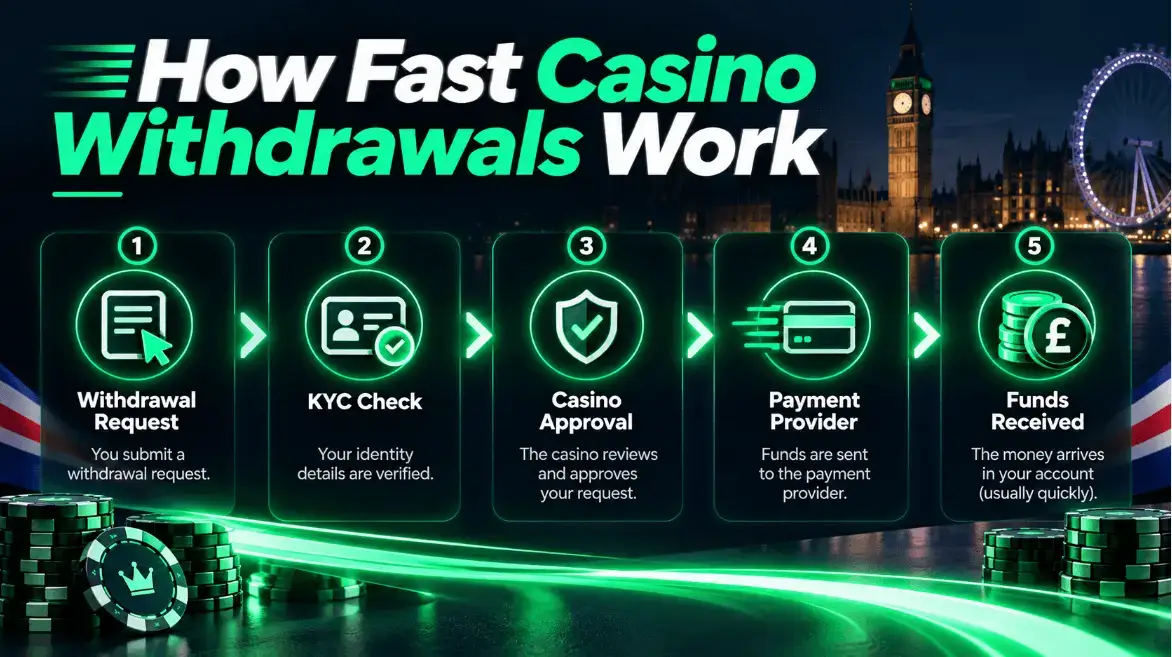 How fast casino withdrawals work