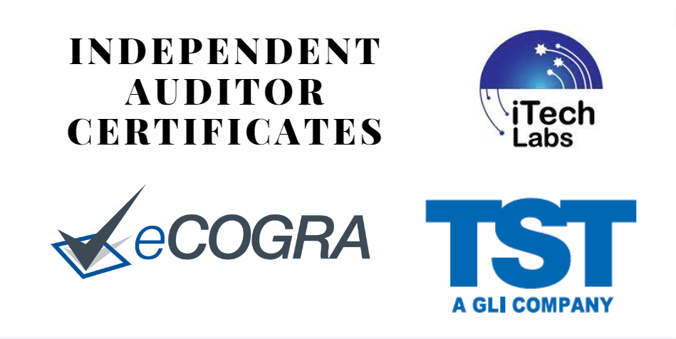 Independent auditor certificates