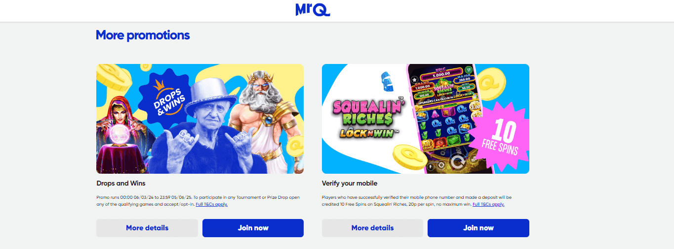 MrQ Mobile Phone bill Casino   top 1