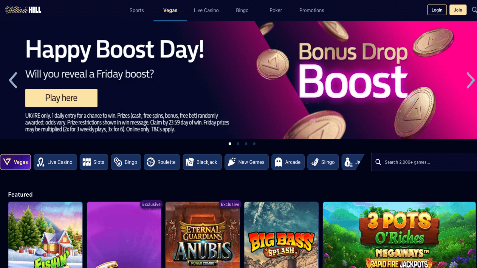 William Hill Casino Homepage