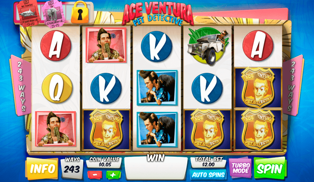 ace ventura pet detective playtech slot machine