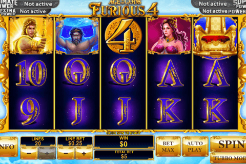 age of the gods furious  playtech slot machine