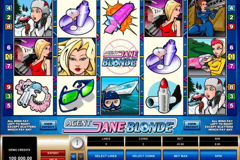 agent jane blonde microgaming slot machine