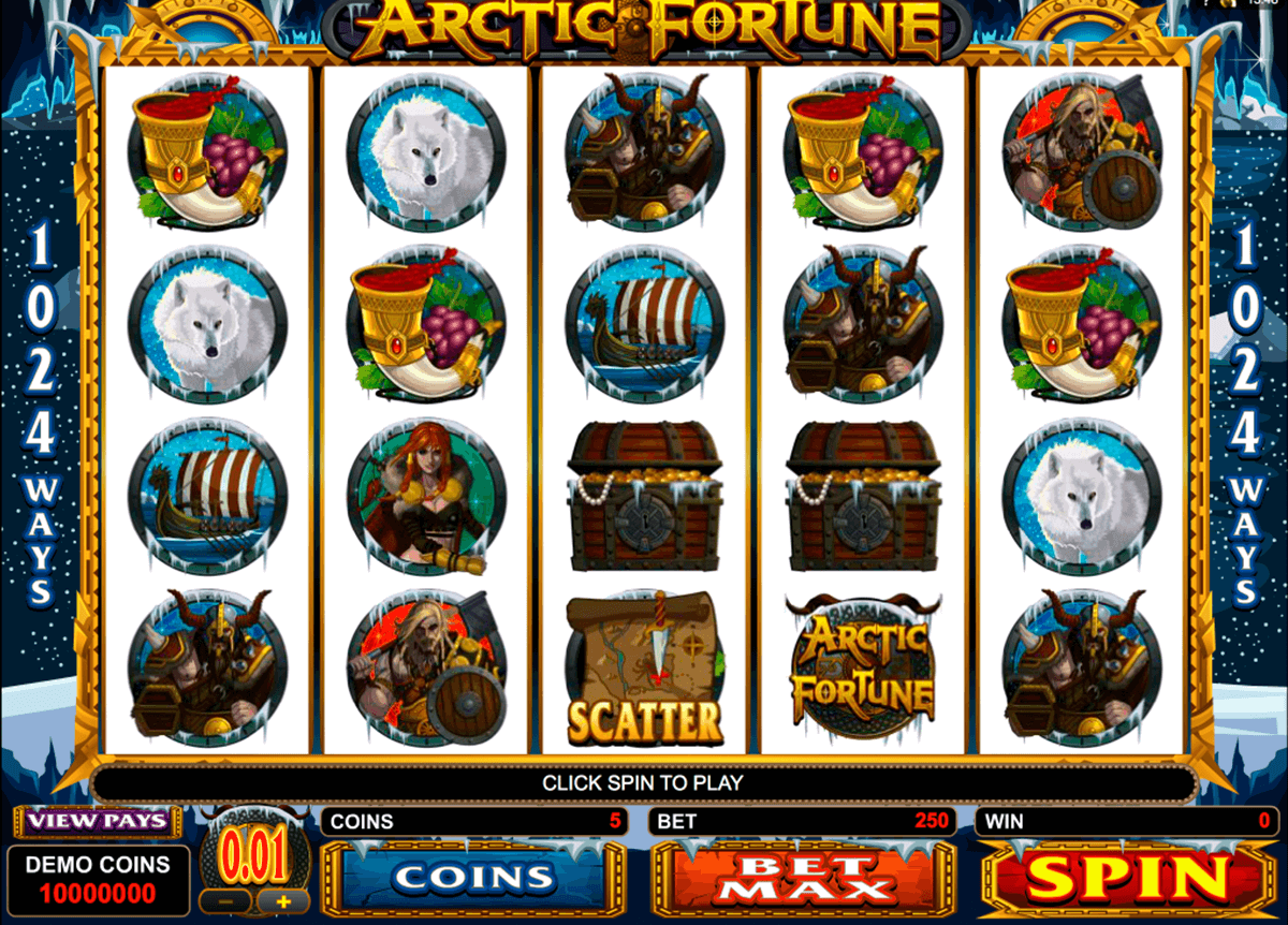 arctic fortune microgaming slot machine