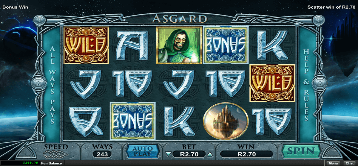 Asgard slot games