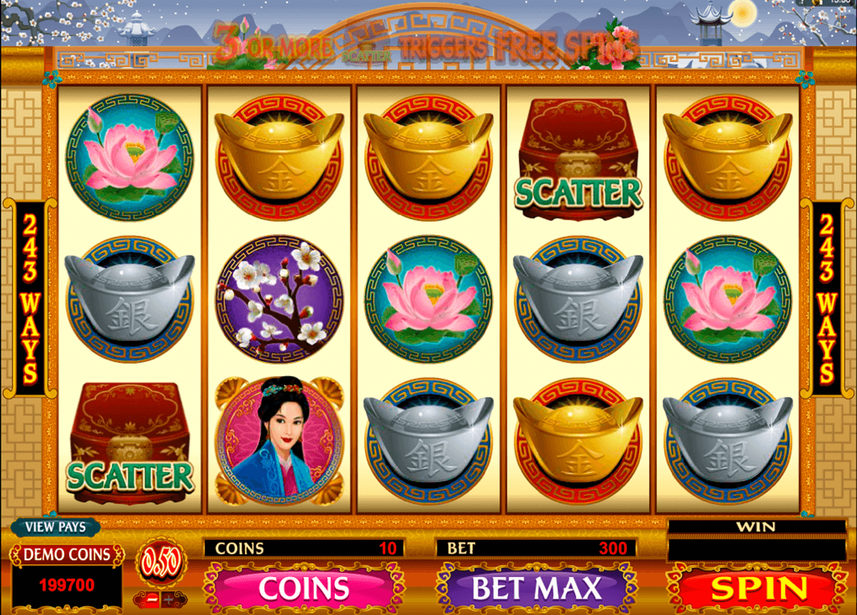 asian beauty microgaming slot machine