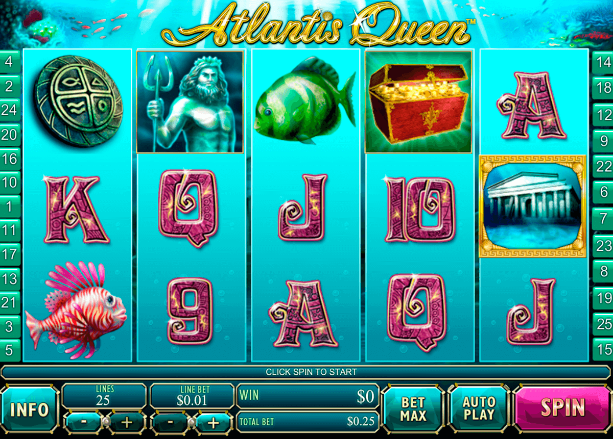 atlantis queen playtech slot machine