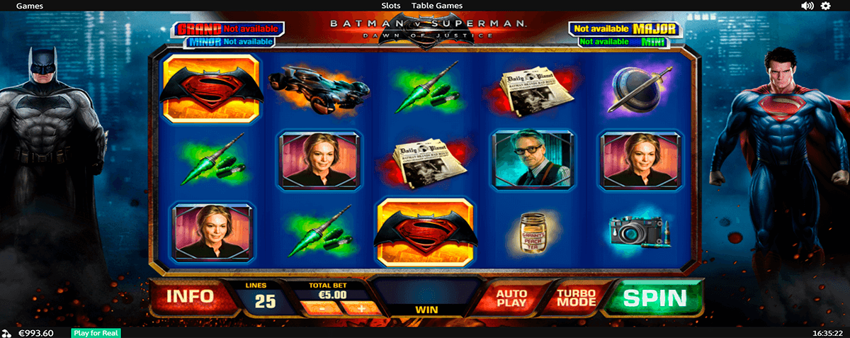 Superman slot machine