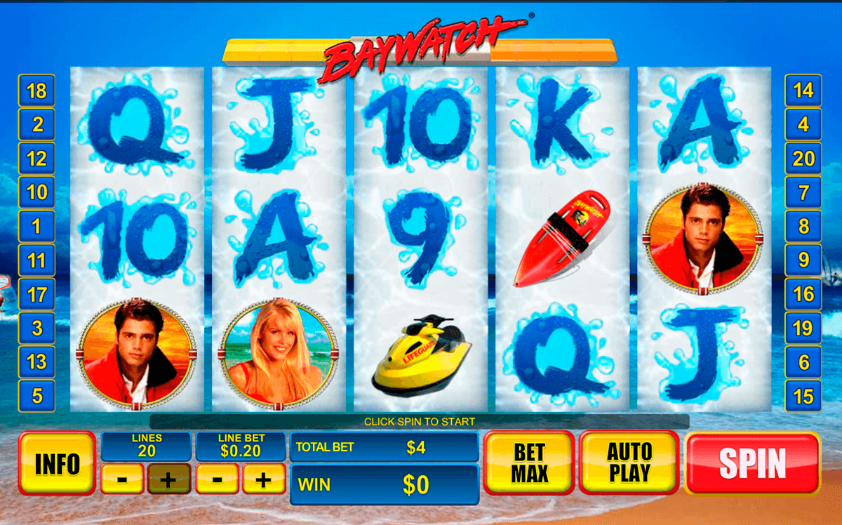 baywatch playtech slot machine