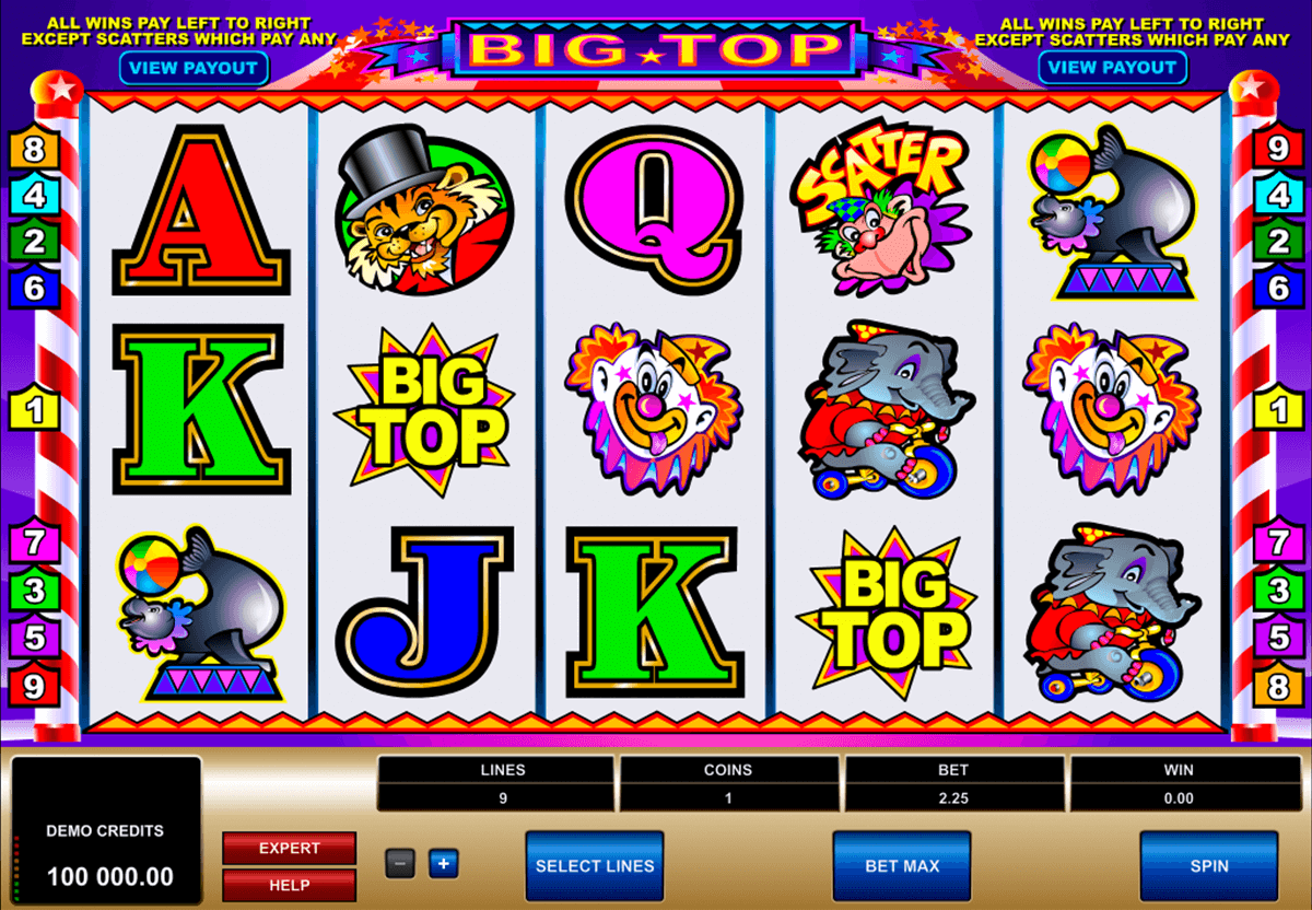 big top microgaming slot machine 