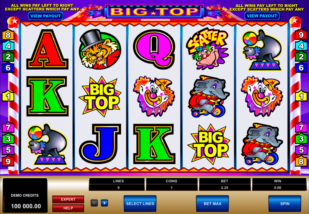 Big Top Free Online Slots Webby Gewann