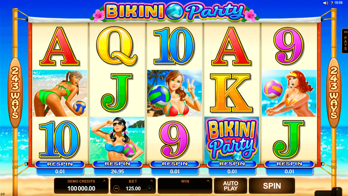 bikini party microgaming slot machine 