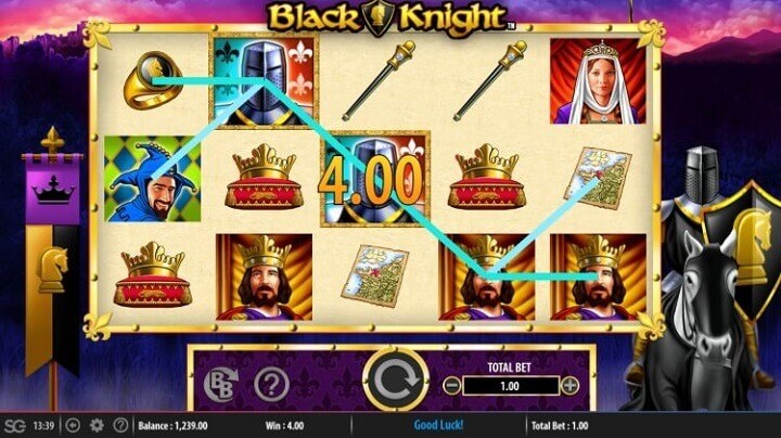 Black Knight slot paylines