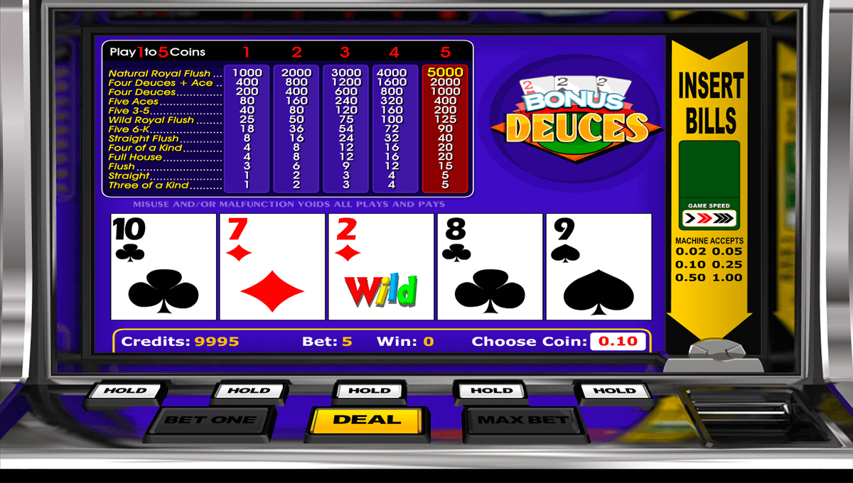 bonus deuces betsoft online poker 