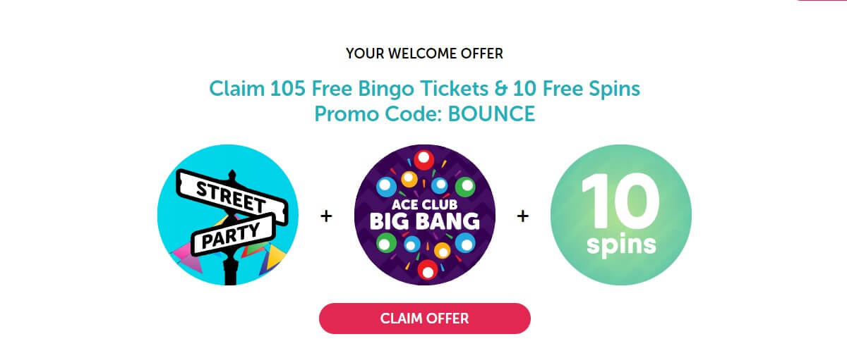 bounce bingo casino welcome bonus