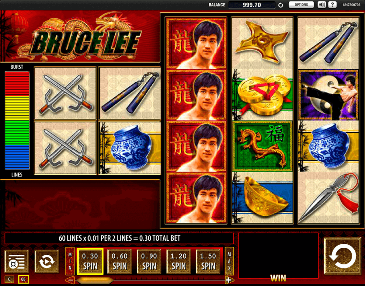 bruce lee wms slot machine