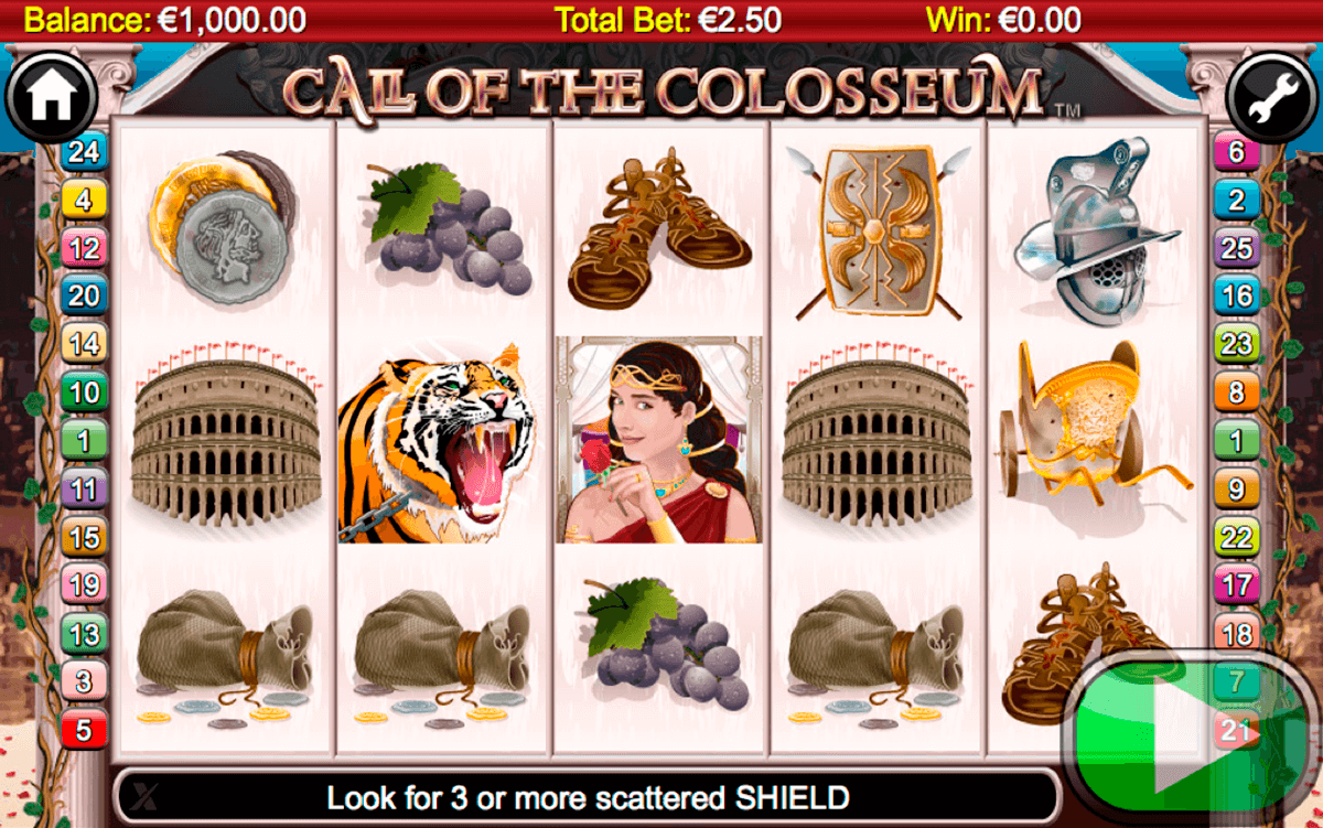 call of the colosseum netgen gaming slot machine