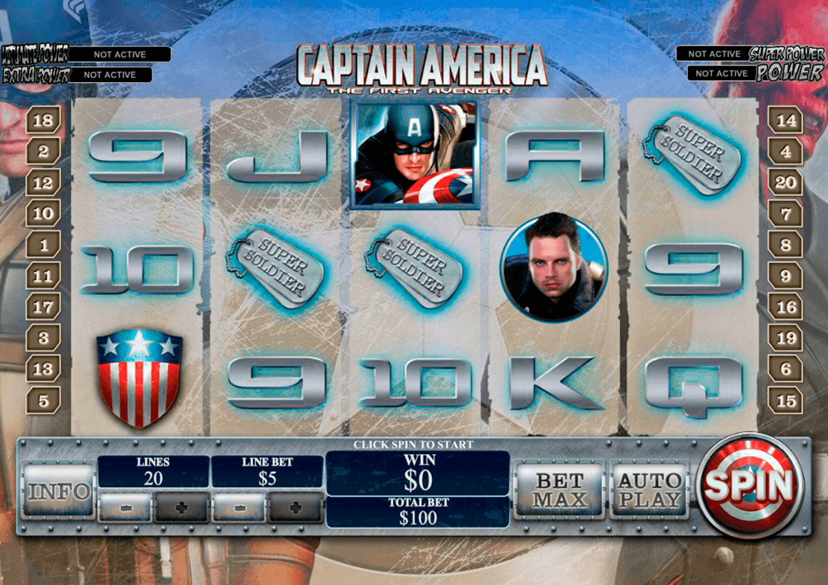 captain america playtech slot machine 