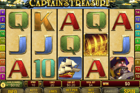 captains treasure pro playtech slot machine