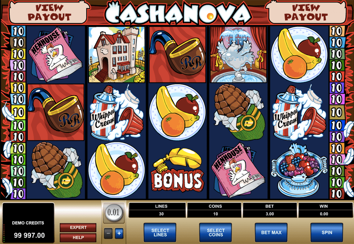 cashanova microgaming slot machine
