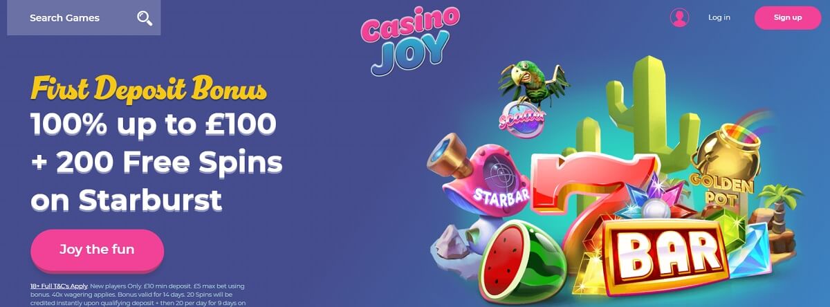 casinojoy bonus code