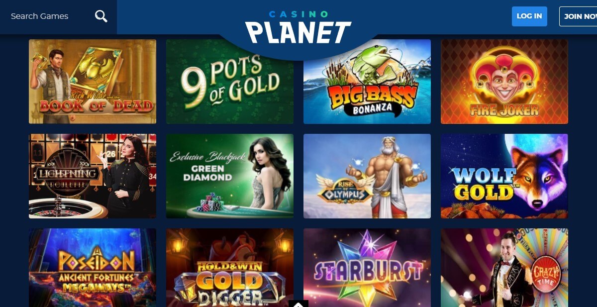 casino planet games