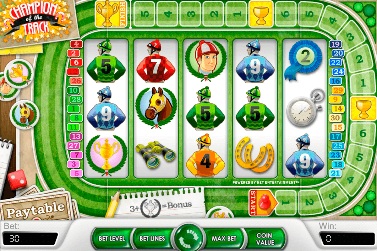 champion of the track netent slot machine