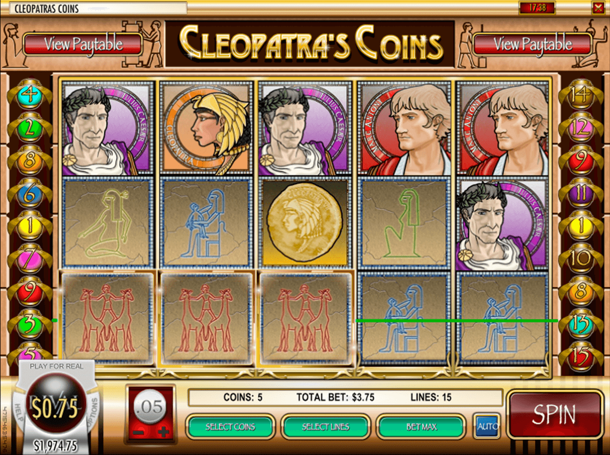 cleopatras coins rival slot machine 