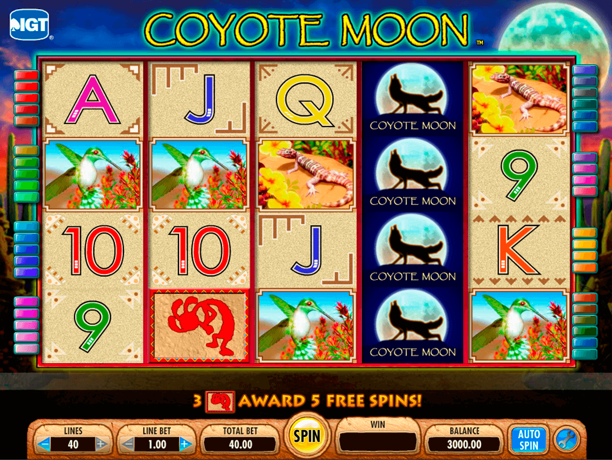 coyote moon igt slot machine