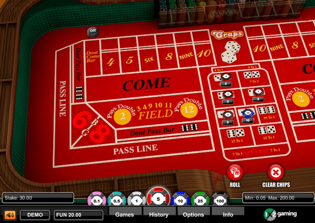 Free online craps table games printable