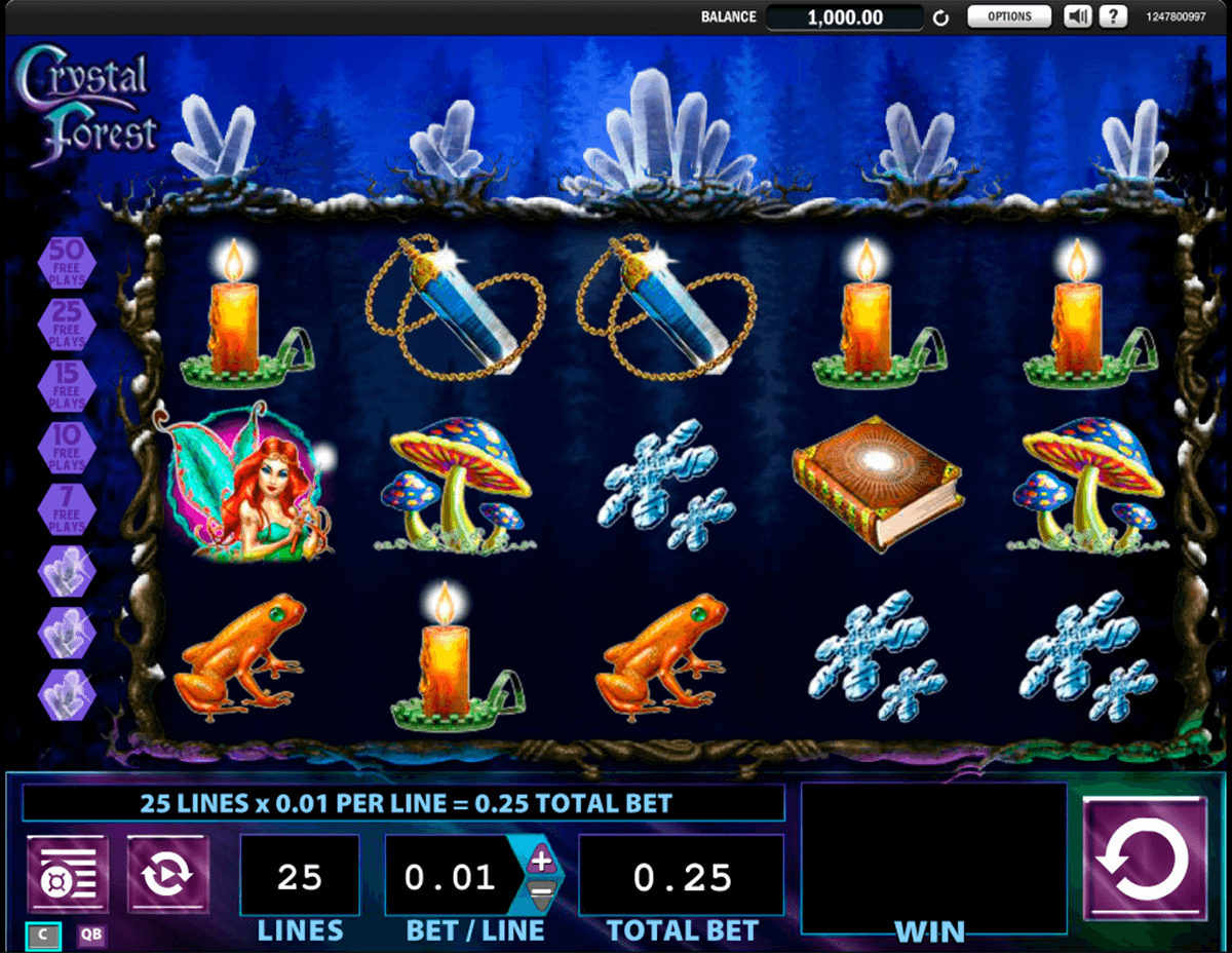 crystal forest wms slot machine