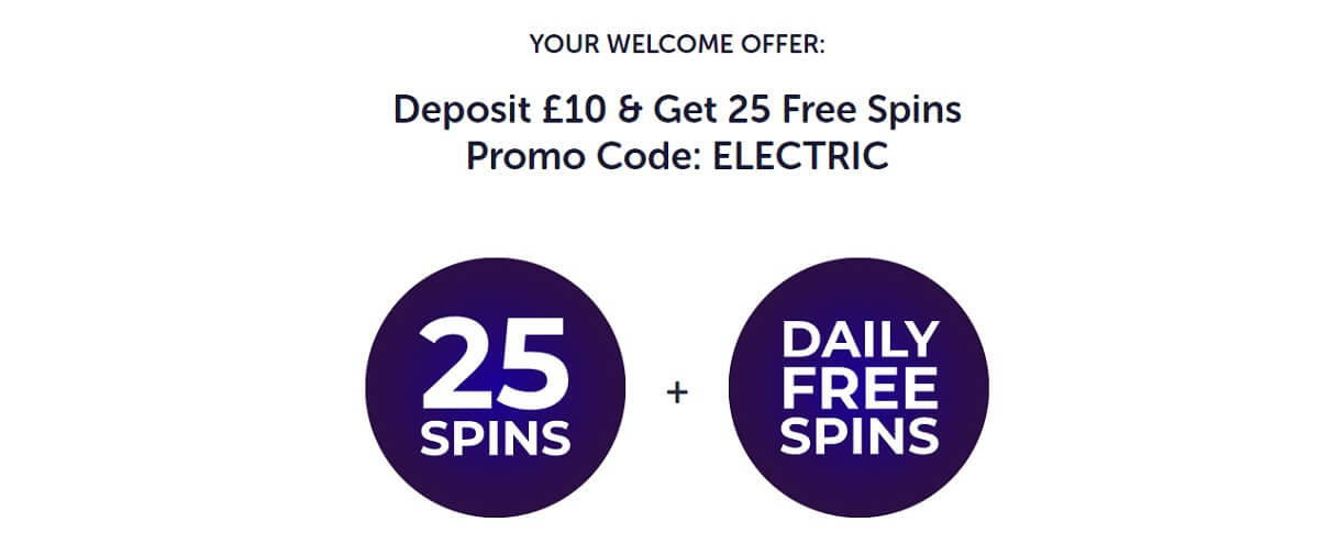 electric spins welcome offer