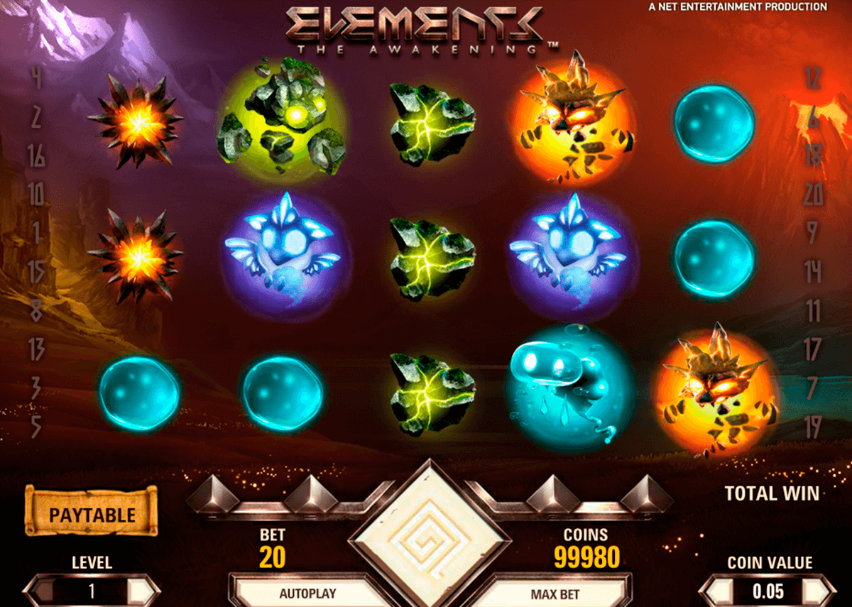 elements netent slot machine