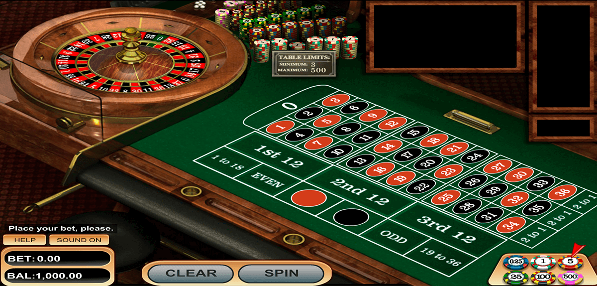 Roulette European online, free