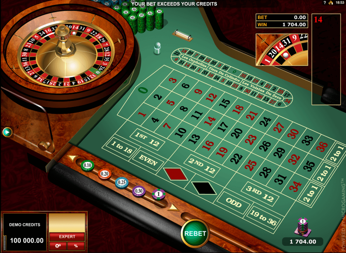 european roulette gold series microgaming online 