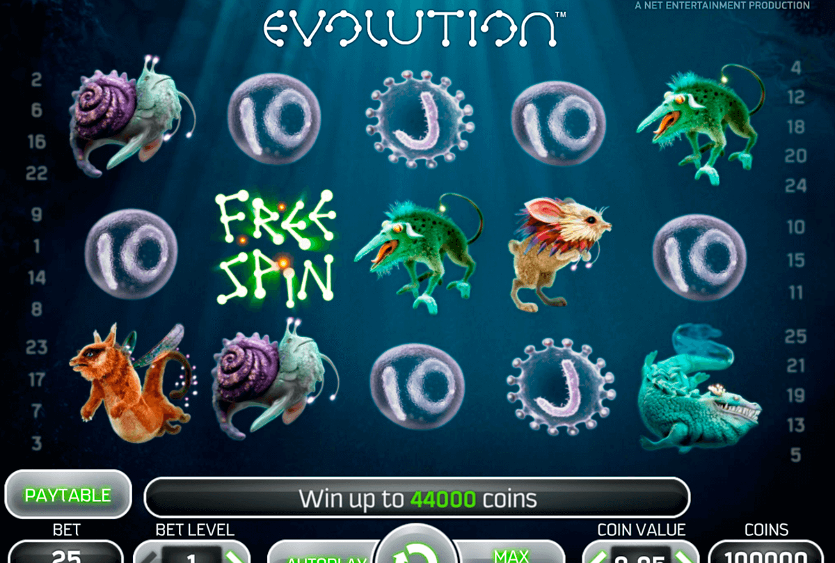 evolution netent slot machine