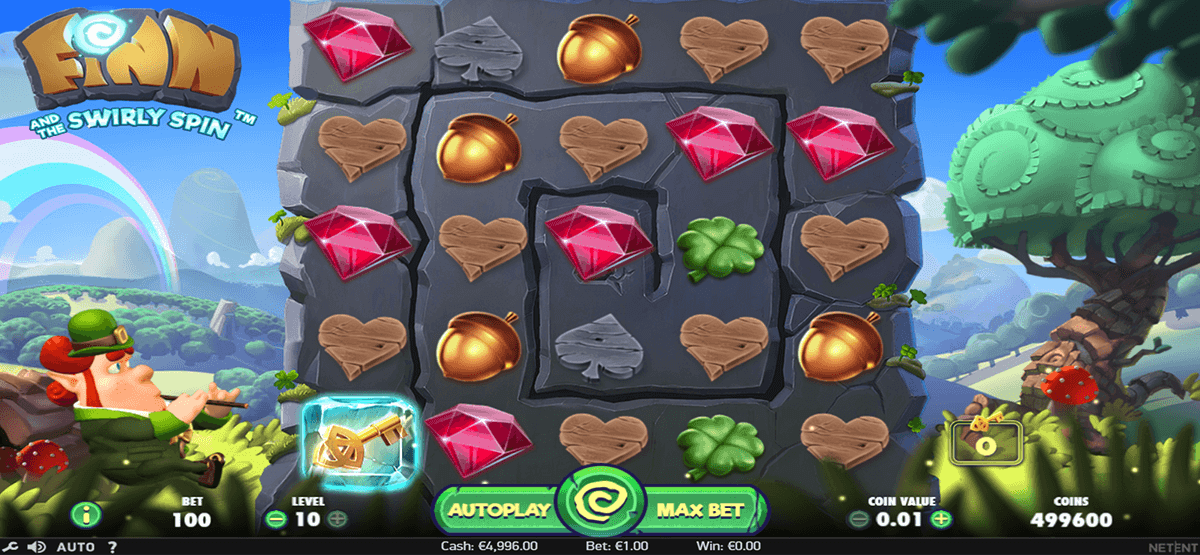 finn and the swirly spin netent slot machine