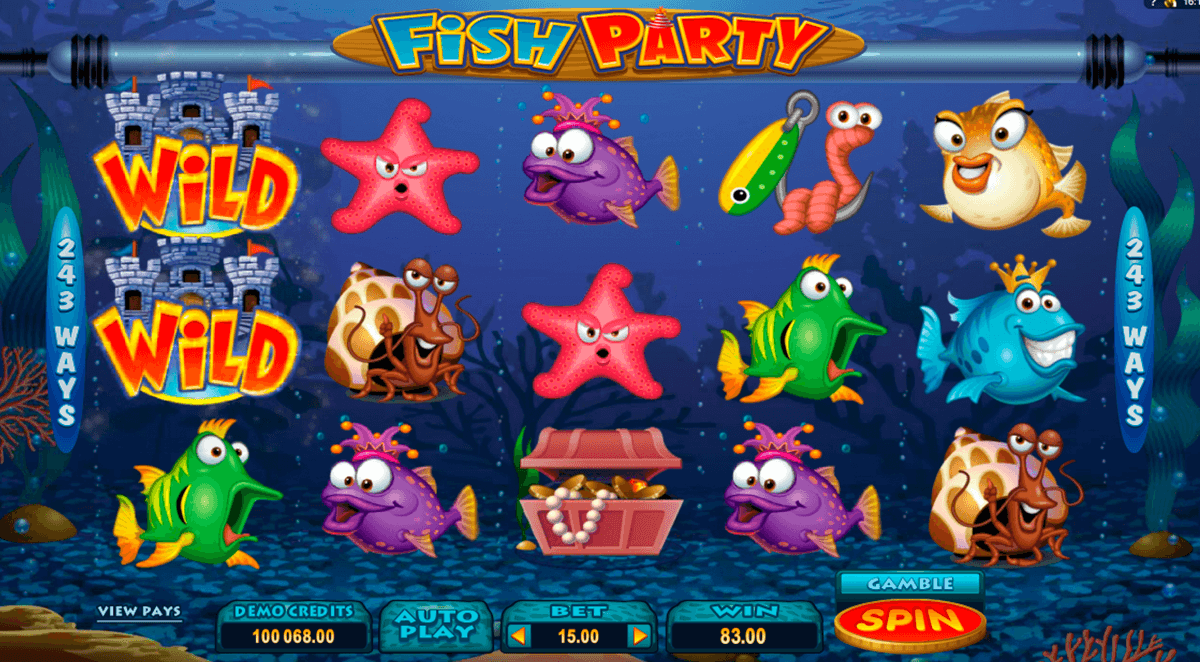 fish party microgaming slot machine