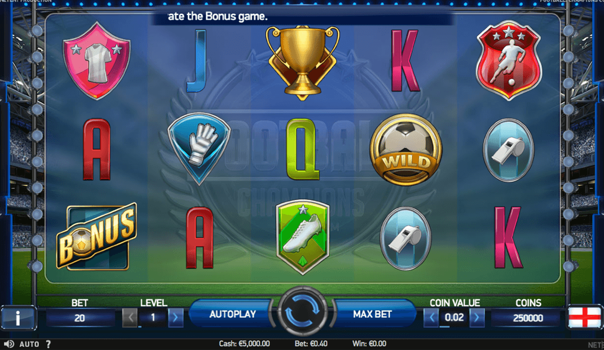 football champions cup netent slot machine