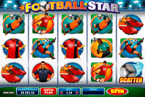 football star microgaming slot machine